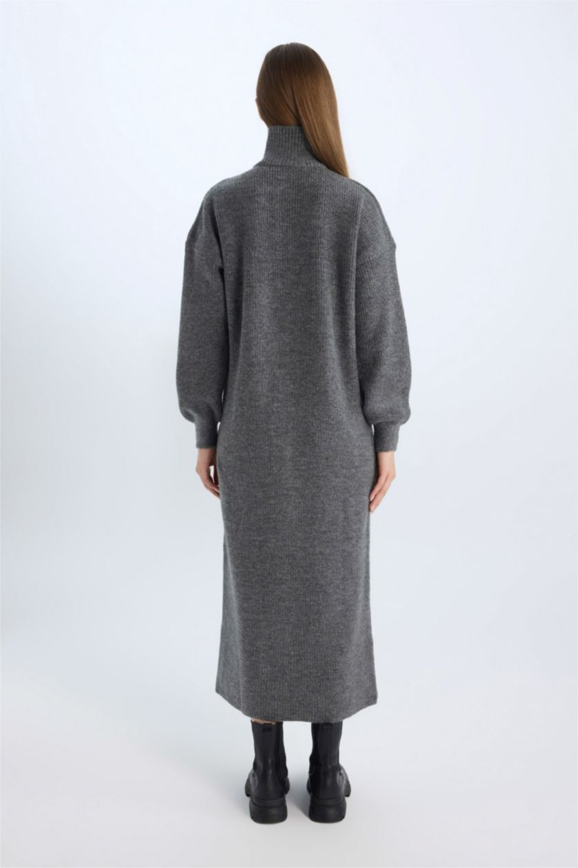 Kadın Antrasit Triko Elbise