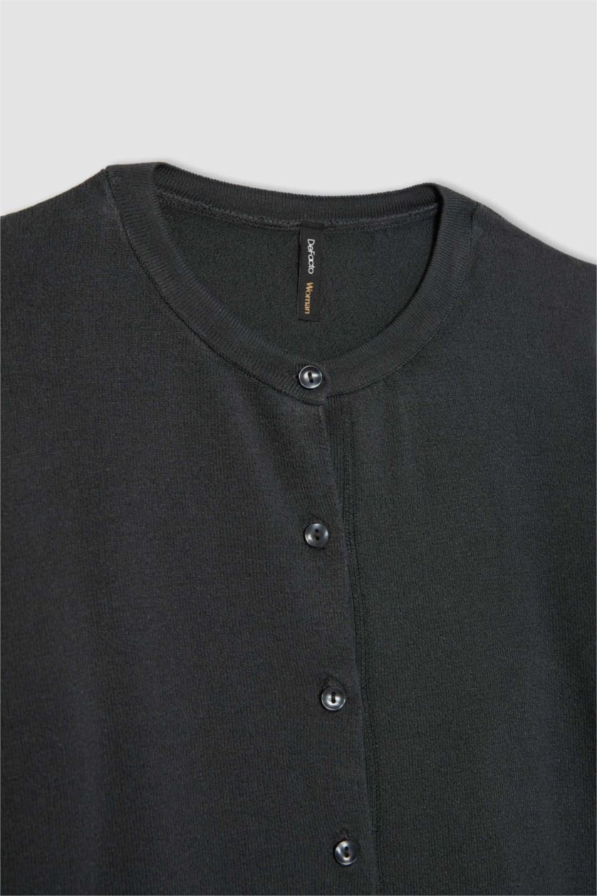 WOMAN Anthracite Slim Fit Cardigan