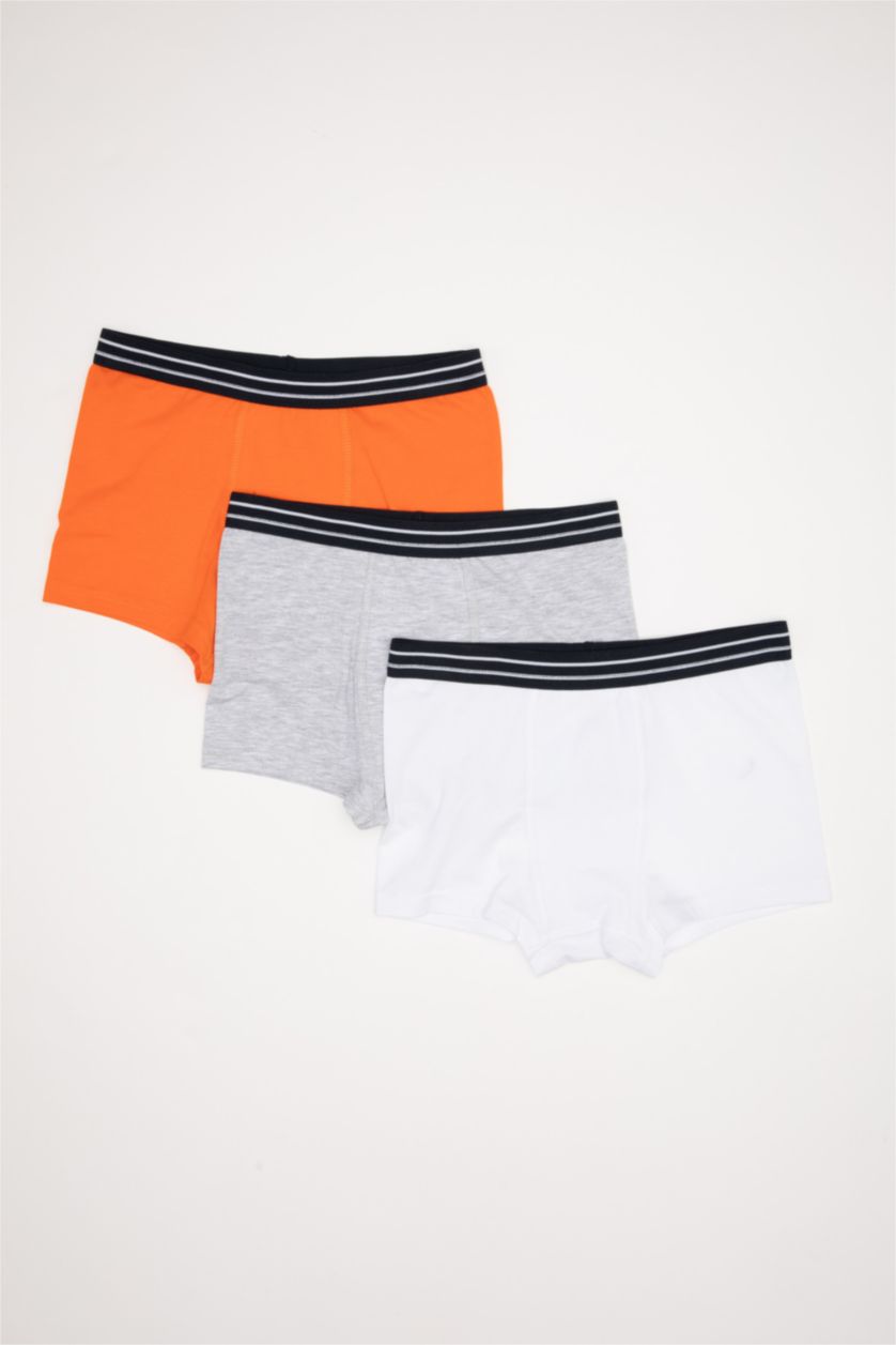 BOYS & TEENS Grey Melange Boy 3 piece Boxer