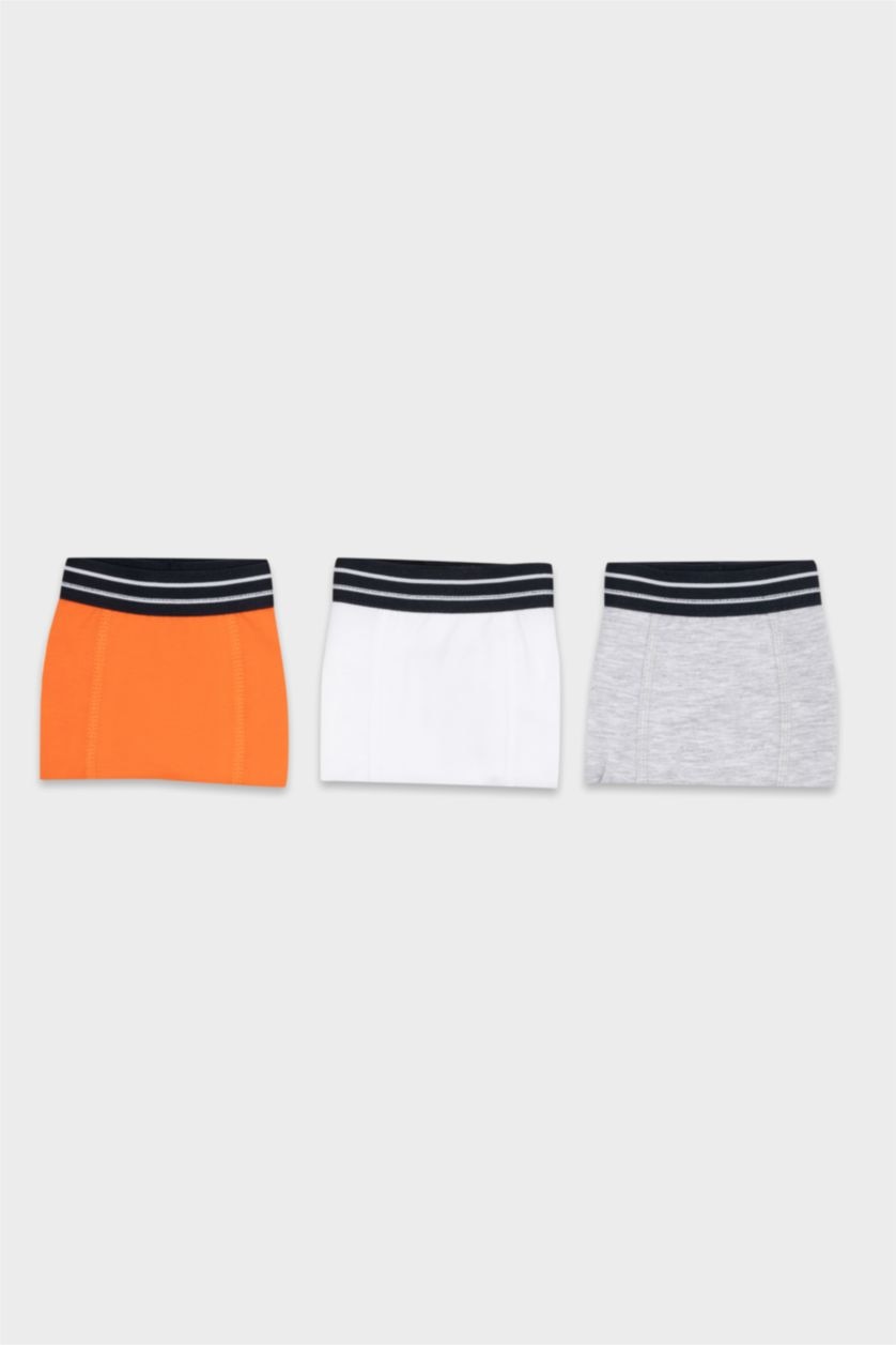 BOYS & TEENS Grey Melange Boy 3 piece Boxer