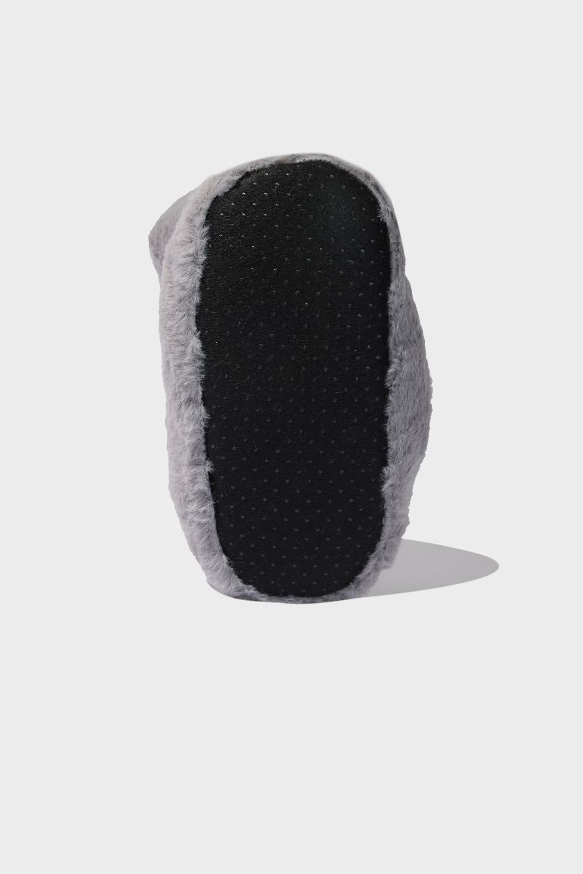 GIRLS & TEENS Grey Girl Flat Sole Slippers