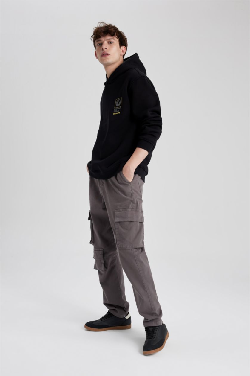 رجال أنثرا بنطلون كارجو قصة مريحة بجيب