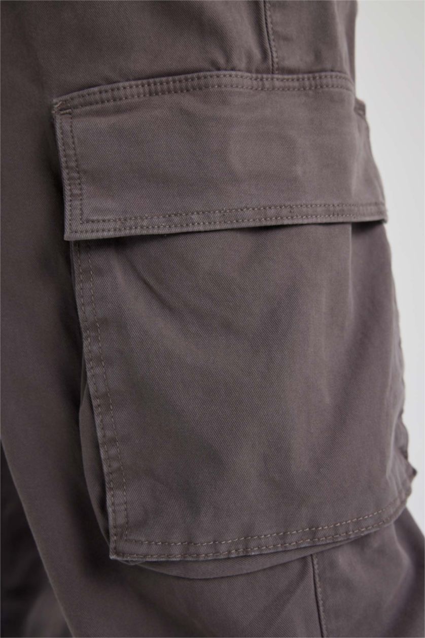 رجال أنثرا بنطلون كارجو قصة مريحة بجيب