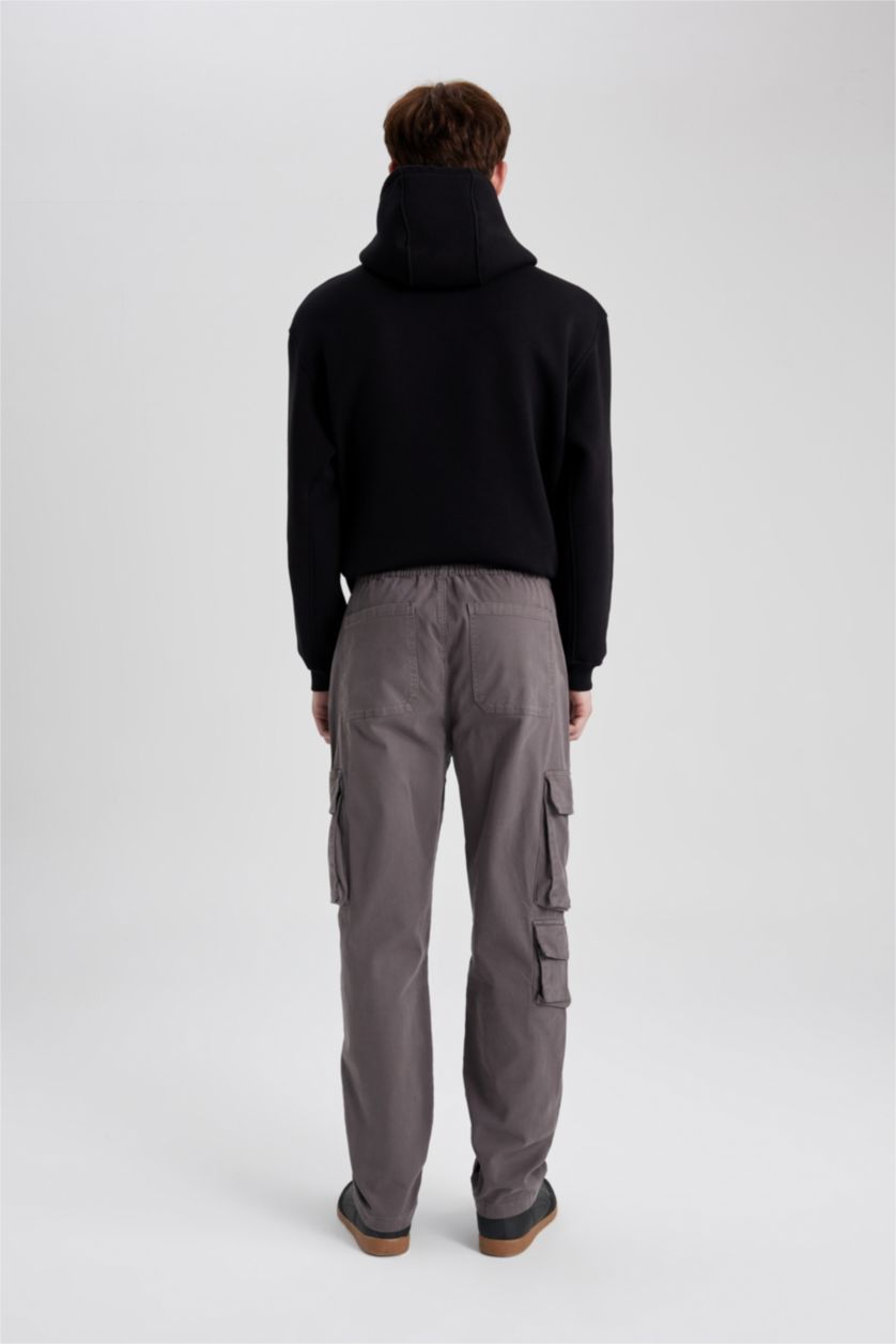 رجال أنثرا بنطلون كارجو قصة مريحة بجيب