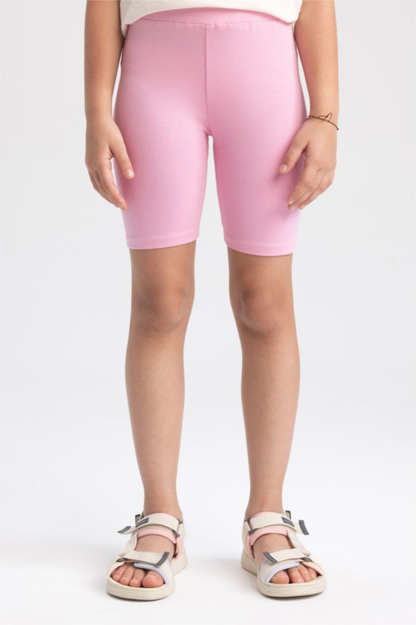GIRLS & TEENS Pink Girl Biker Leggings