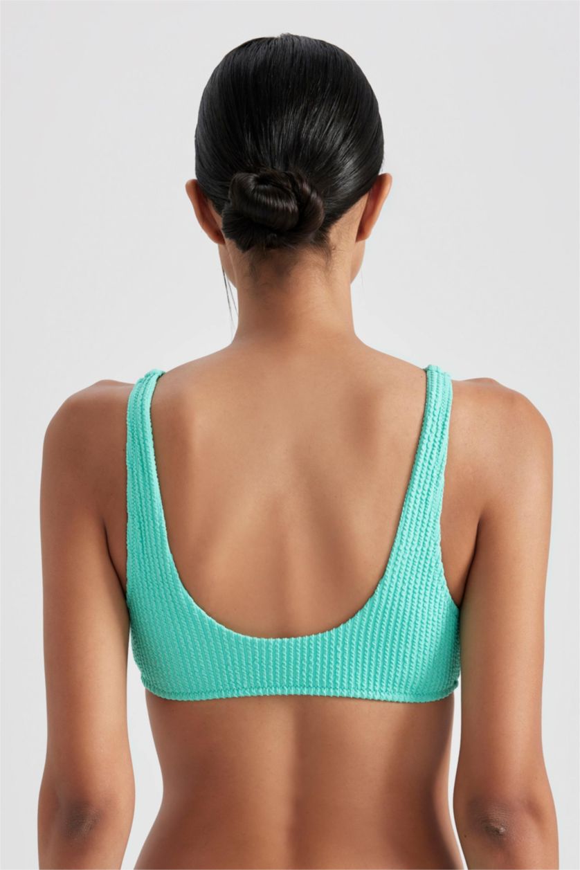 نساء Parlak Açık Yeşiil توب بكيني قصة عادية من Fall In Love