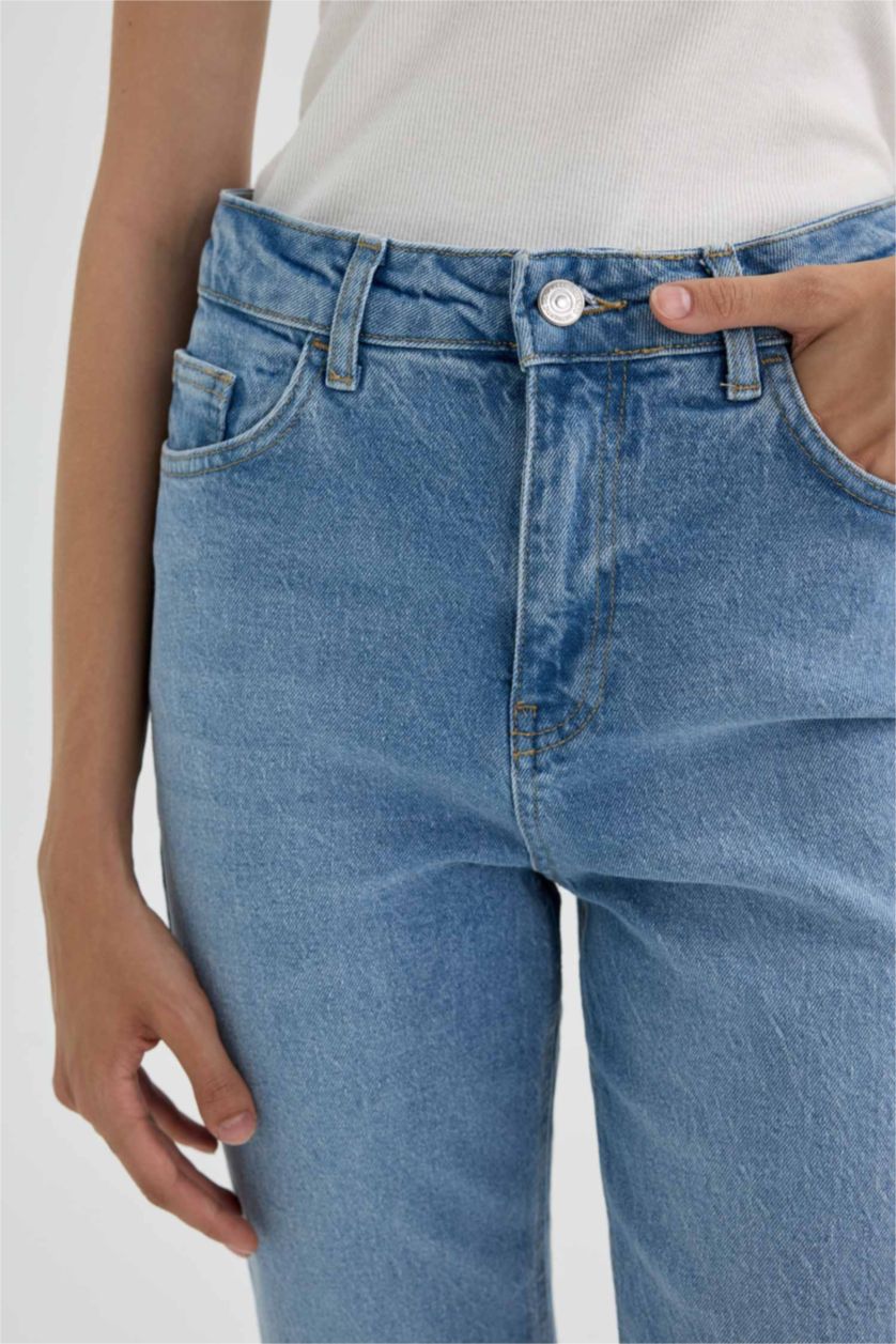 نساء أزرق Normal Waist Trousers