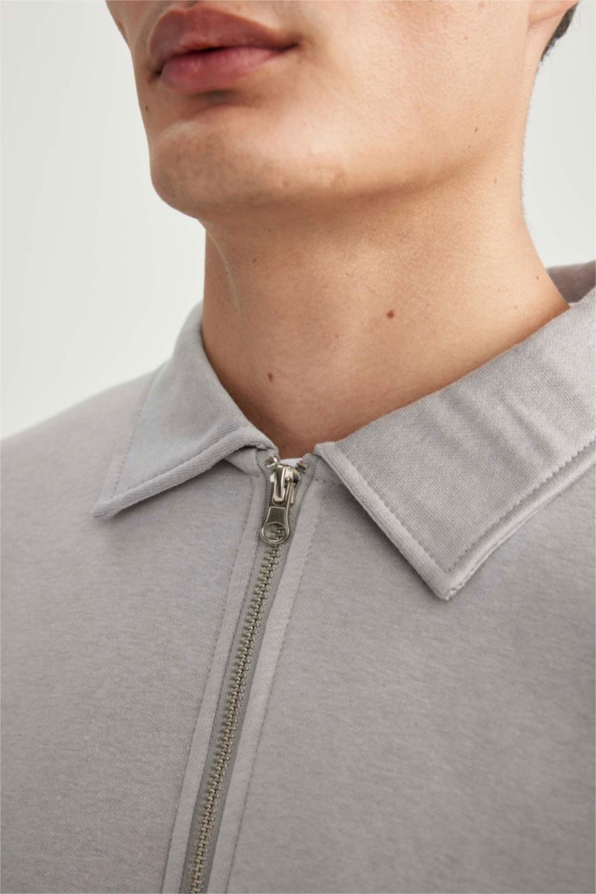 MAN Grey Oversize Fit Soft Fuzzy Cardigan