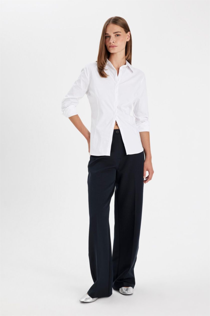 WOMAN NAVY Wide Leg Wide Leg Trousers