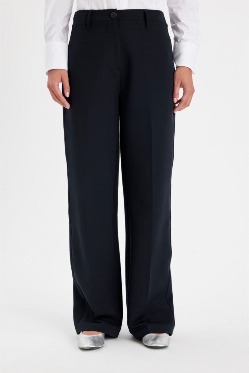 WOMAN NAVY Wide Leg Wide Leg Trousers