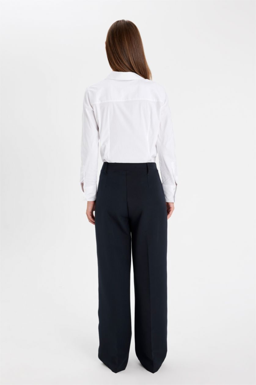 WOMAN NAVY Wide Leg Wide Leg Trousers