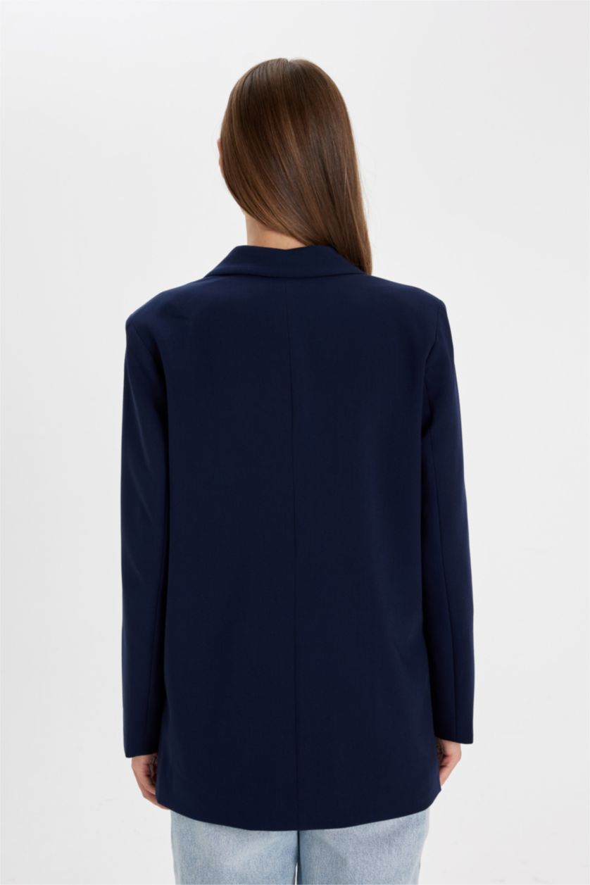 WOMAN NAVY Oversize Fit Blazer Jacket