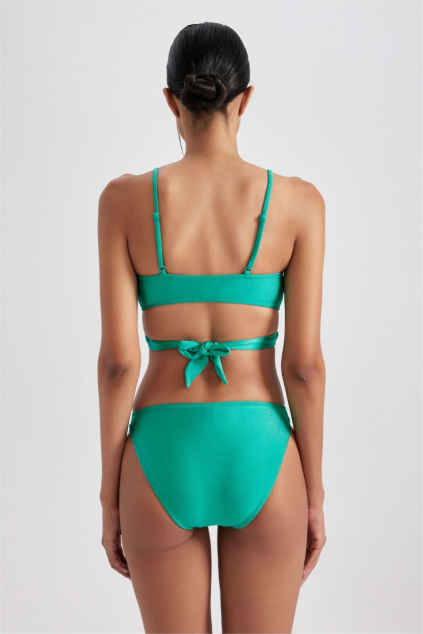 Kadın Yeşil Regular Fit Bikini Alt
