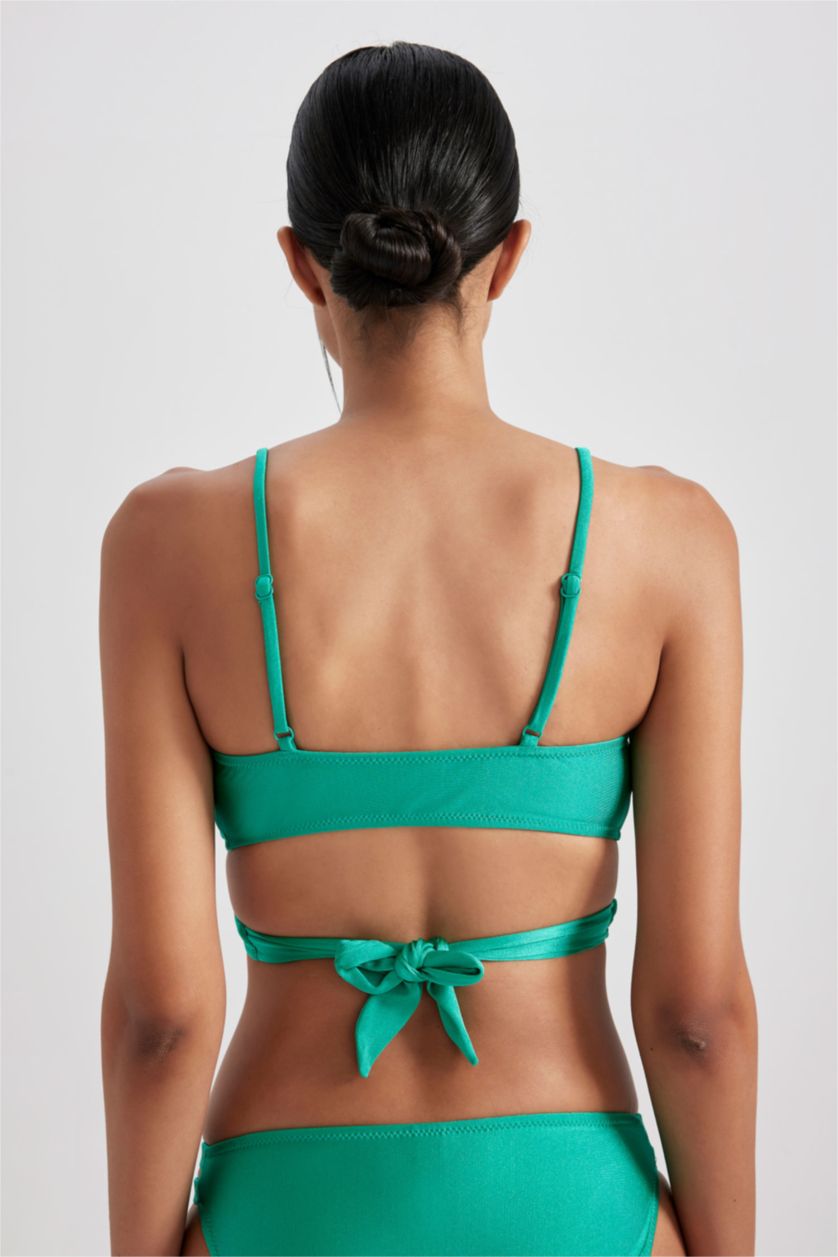 Kadın Yeşil Regular Fıt Bikini Üstü
