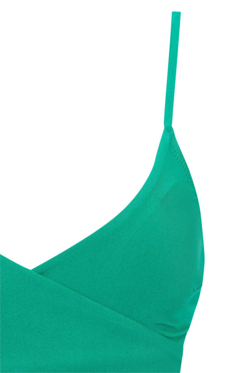 Kadın Yeşil Regular Fıt Bikini Üstü