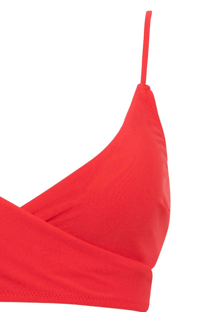 Kadın Kırmızı Regular Fıt Bikini Üstü