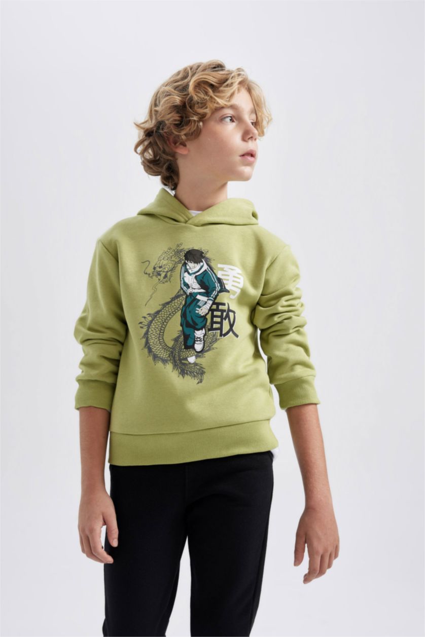 أولاد أخضر سيت ولادي سويت شيرت سويت بانتس - قطعتين