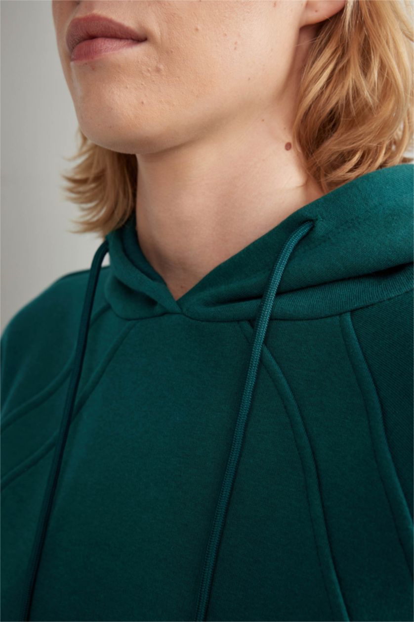 WOMAN Green Oversize Fit Long Sleeve Sweatshirt