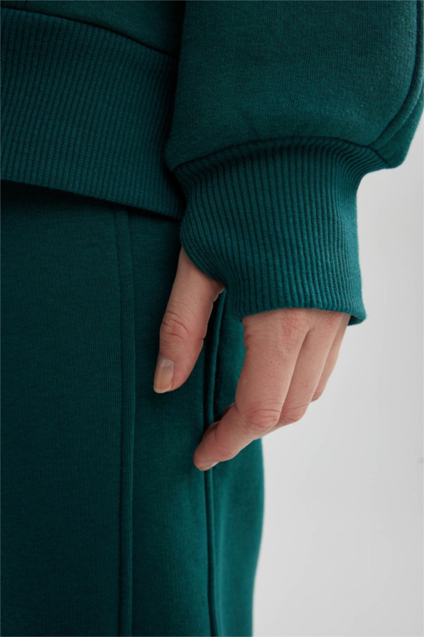 WOMAN Green Oversize Fit Long Sleeve Sweatshirt