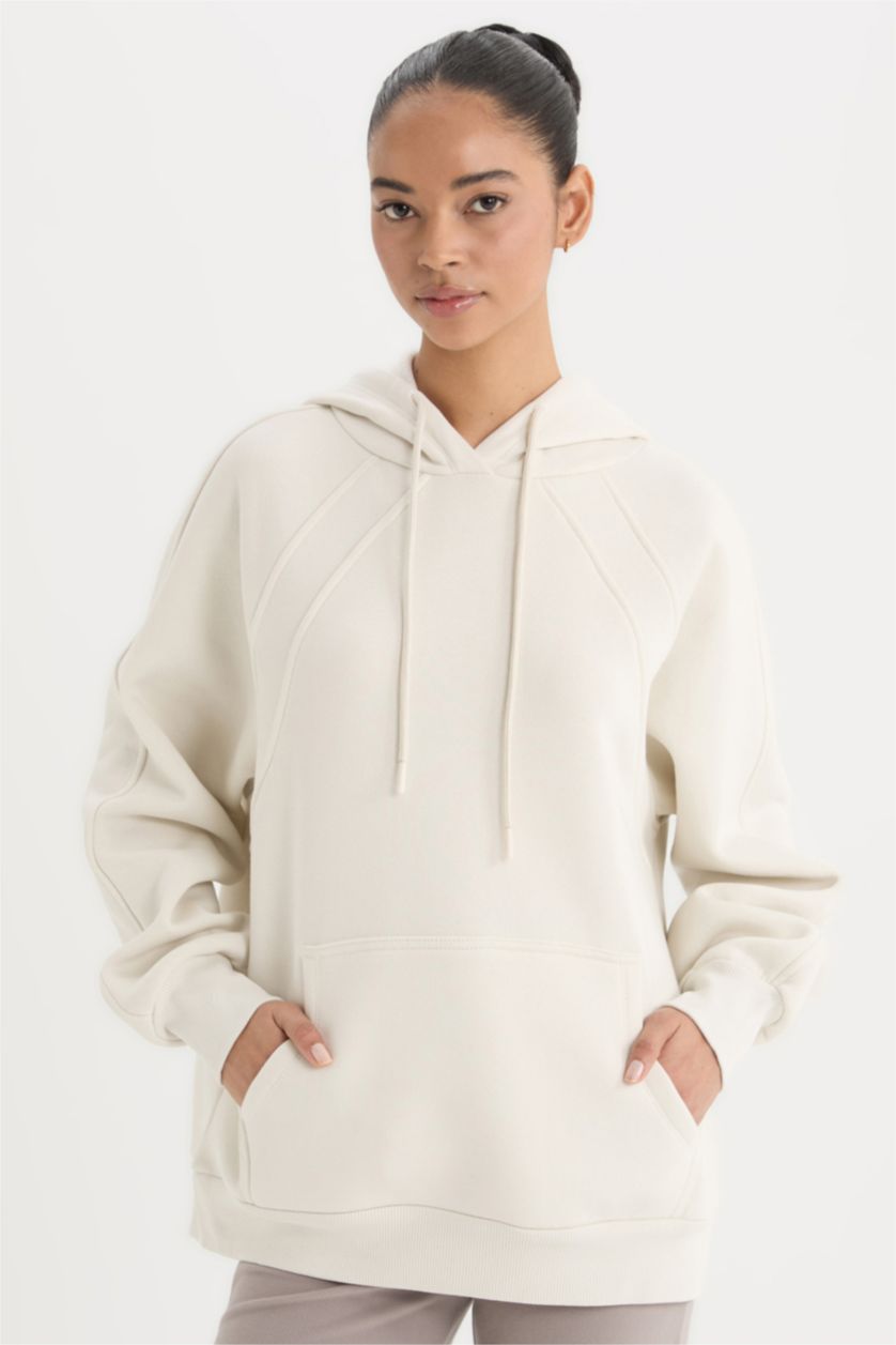 WOMAN Stone Oversize Fit Long Sleeve Sweatshirt