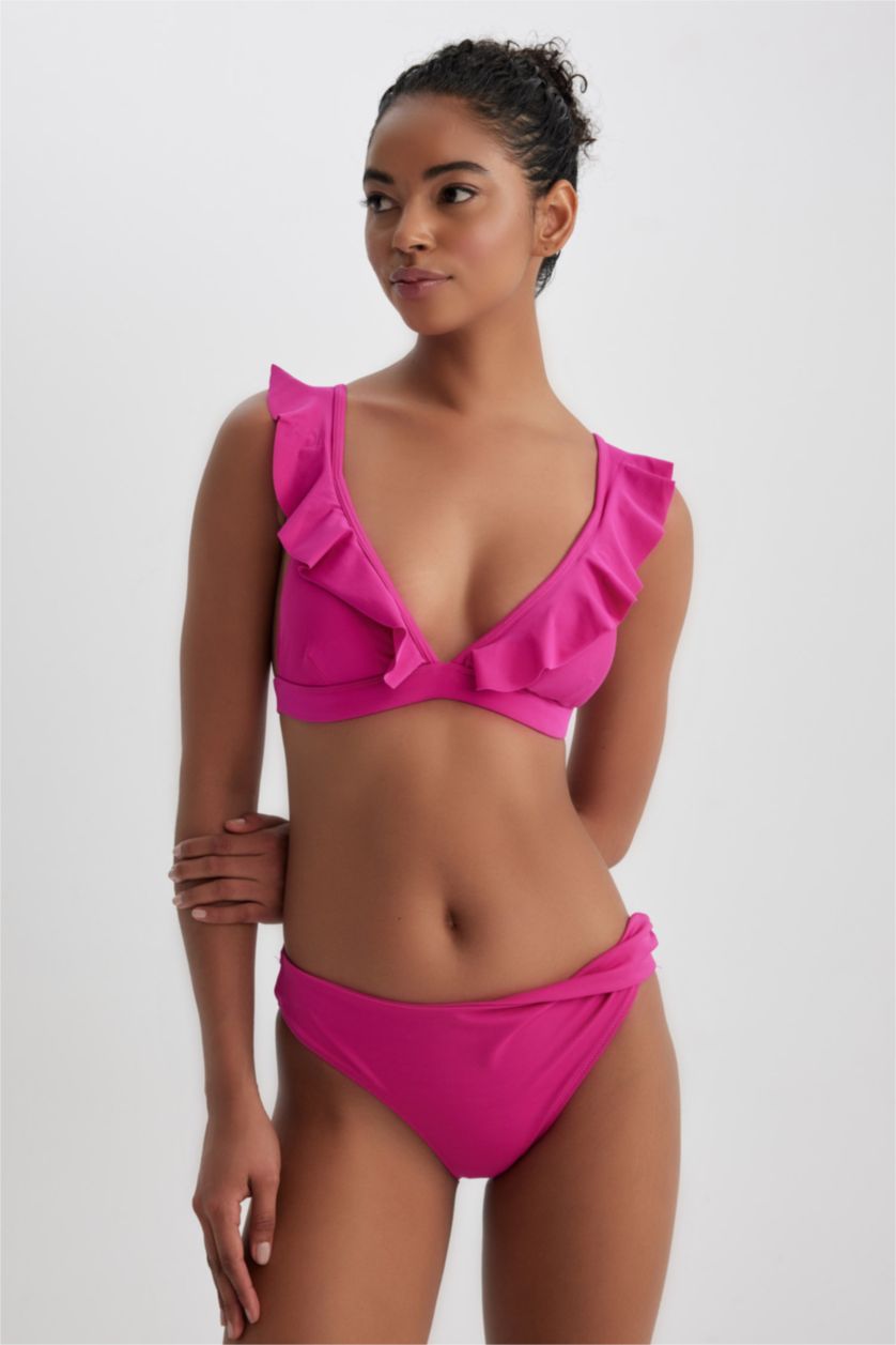 Woman Fushsia Bikini Bottom