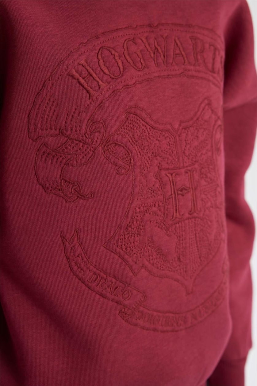 GIRLS & TEENS Bordeaux Regular Fit Harry Potter Licensed Crew Neck Sweatshirt