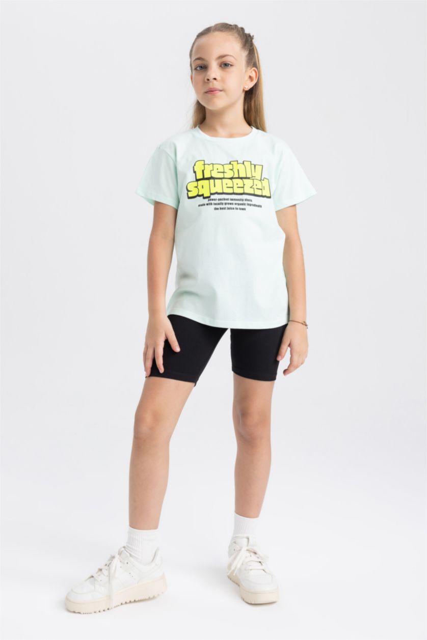 FILLES Turquoise T-shirt à manches courtes Fille