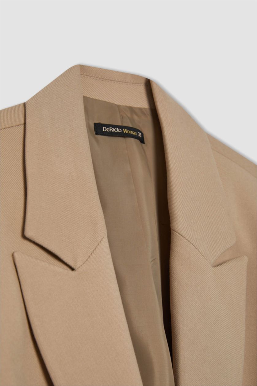 Kadın Vizon Oversıze Blazer Ceket