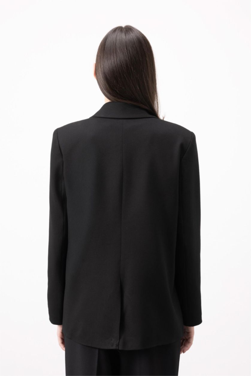 Kadın Siyah Oversıze Blazer Ceket