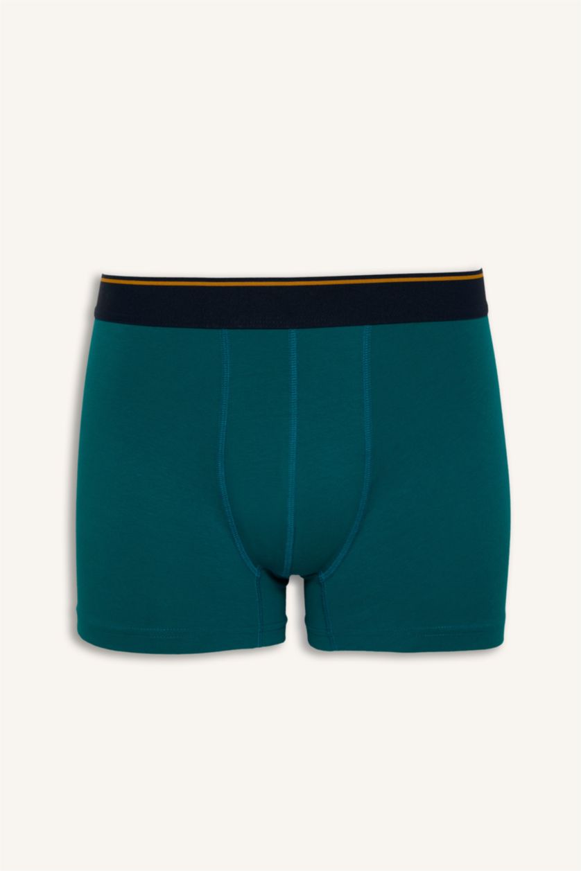 Erkek Lacivert Regular Fit Baskılı 3'lü Boxer