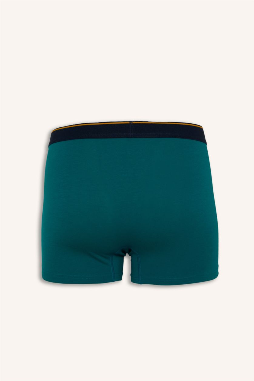 Erkek Lacivert Regular Fit Baskılı 3'lü Boxer