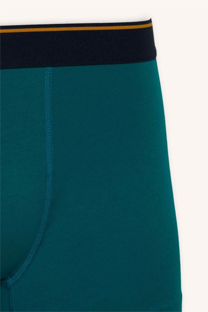 Erkek Lacivert Regular Fit Baskılı 3'lü Boxer