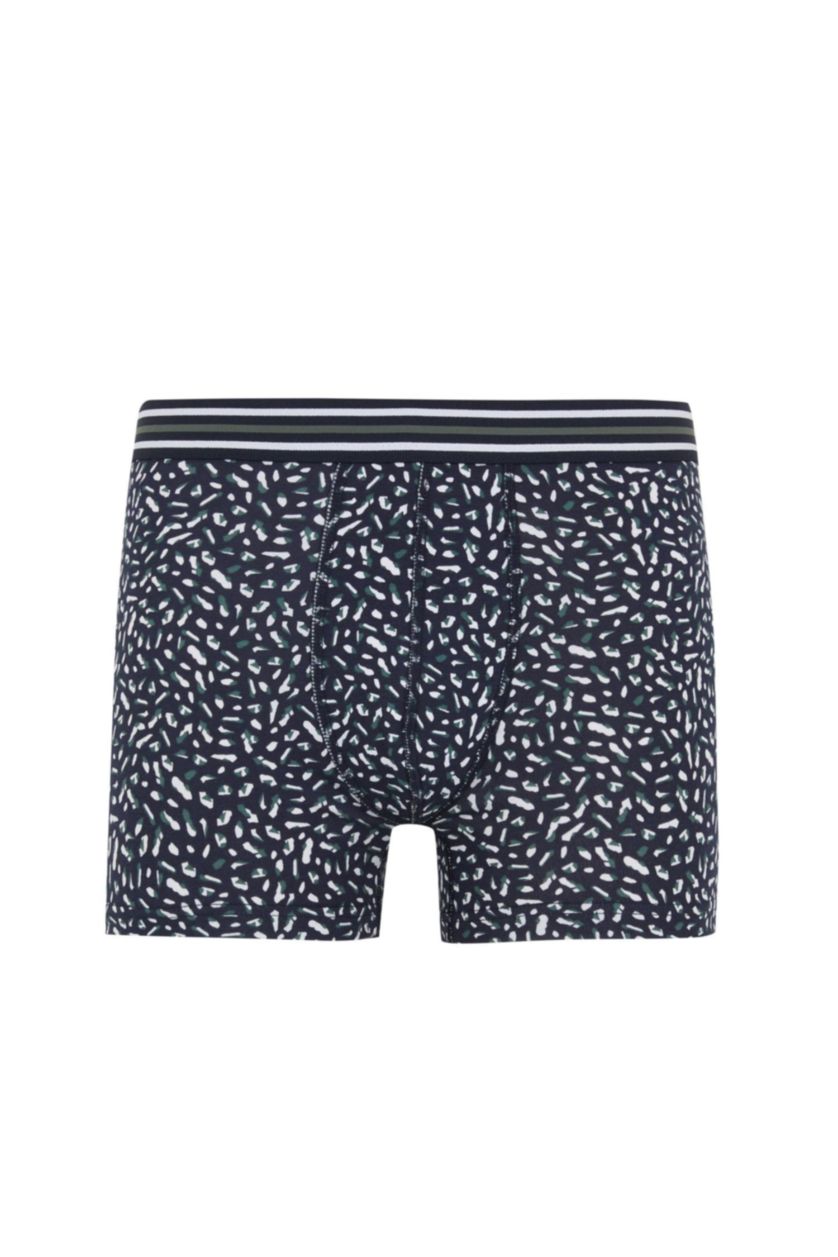 رجالي ميلانج رمادي بوكسر قصة عادية من 3 قطع