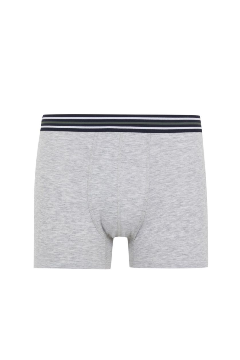 رجالي ميلانج رمادي بوكسر قصة عادية من 3 قطع