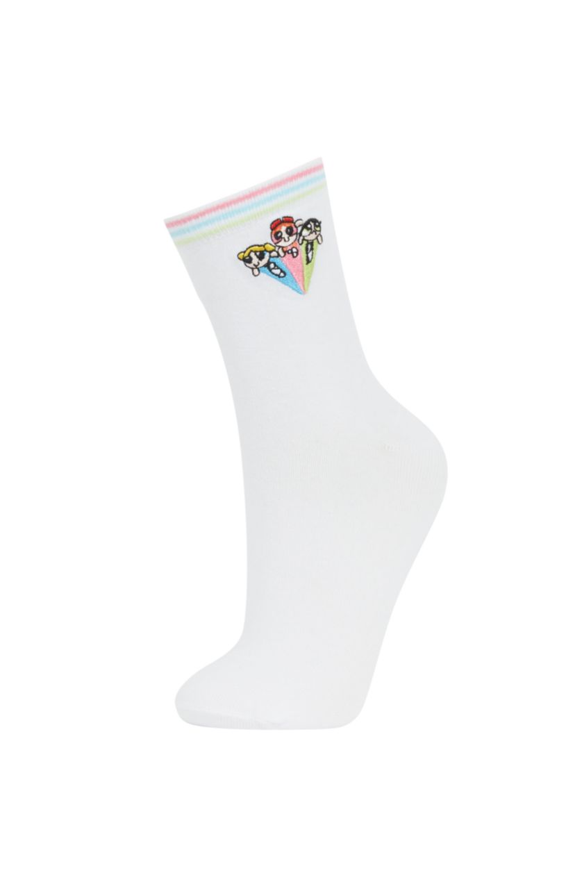 Woman Karma Woman PowerPuff 2 Piece Cotton Long Socks