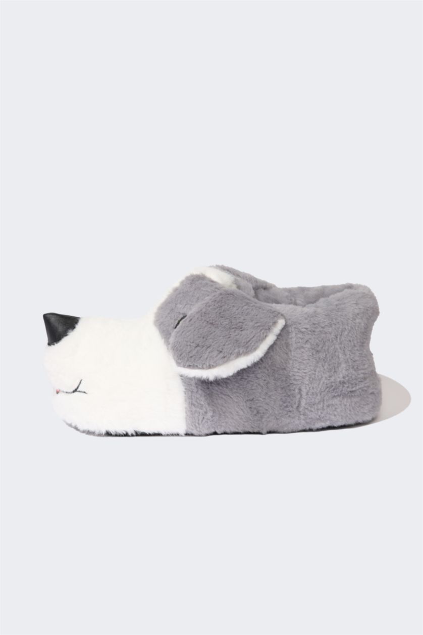 HOMME Gris Pantoufles à semelle plate pour homme