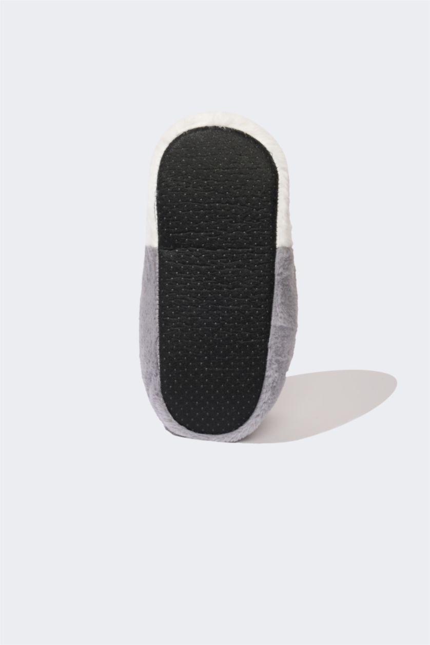 HOMME Gris Pantoufles à semelle plate pour homme