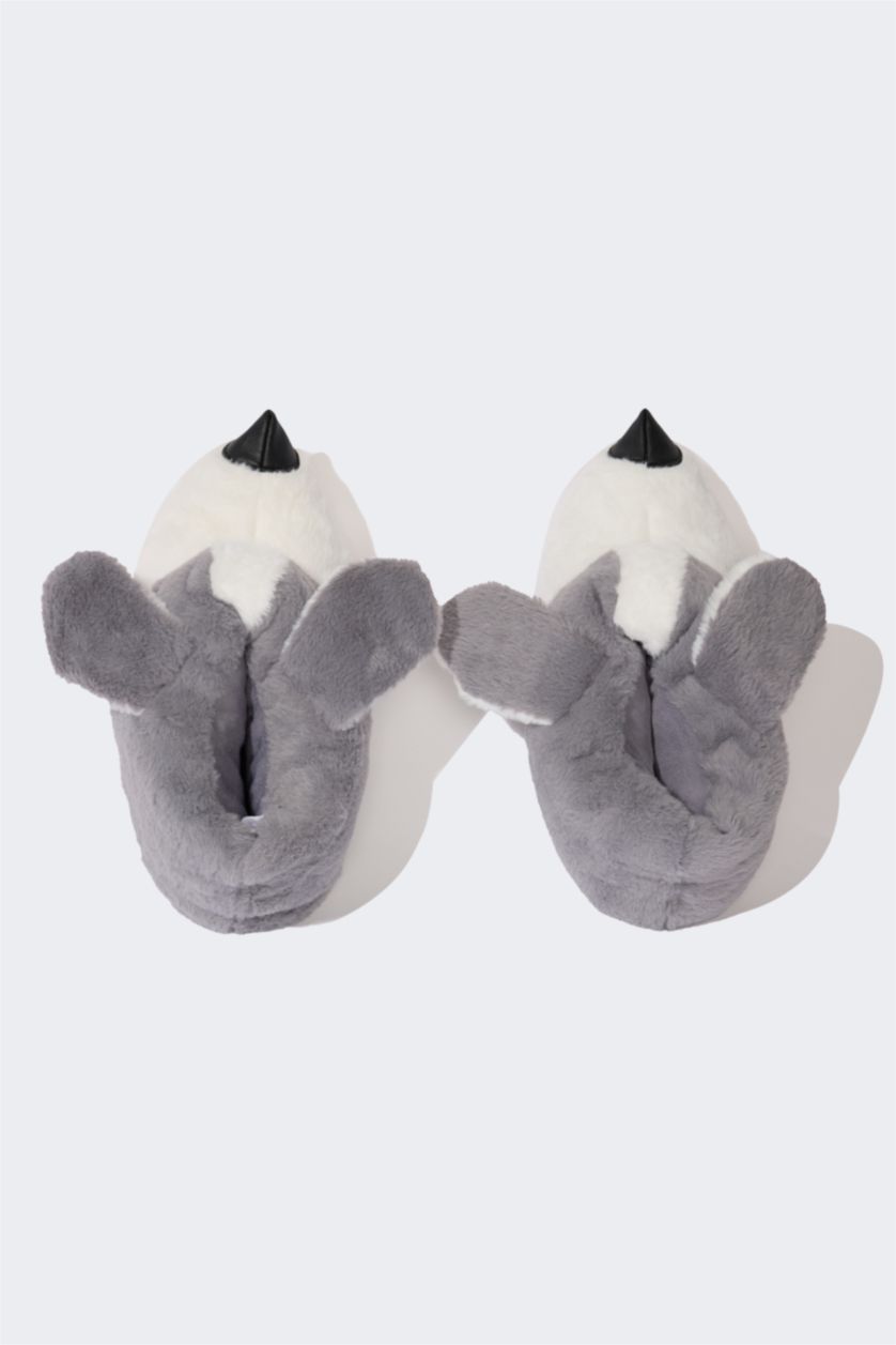 HOMME Gris Pantoufles à semelle plate pour homme