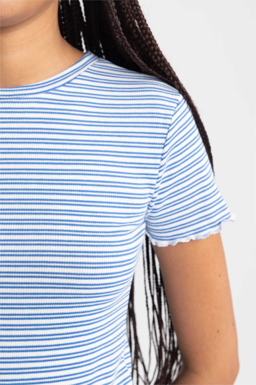 Woman Royal Slim Fit Crew Neck Short Sleeve T-Shirt