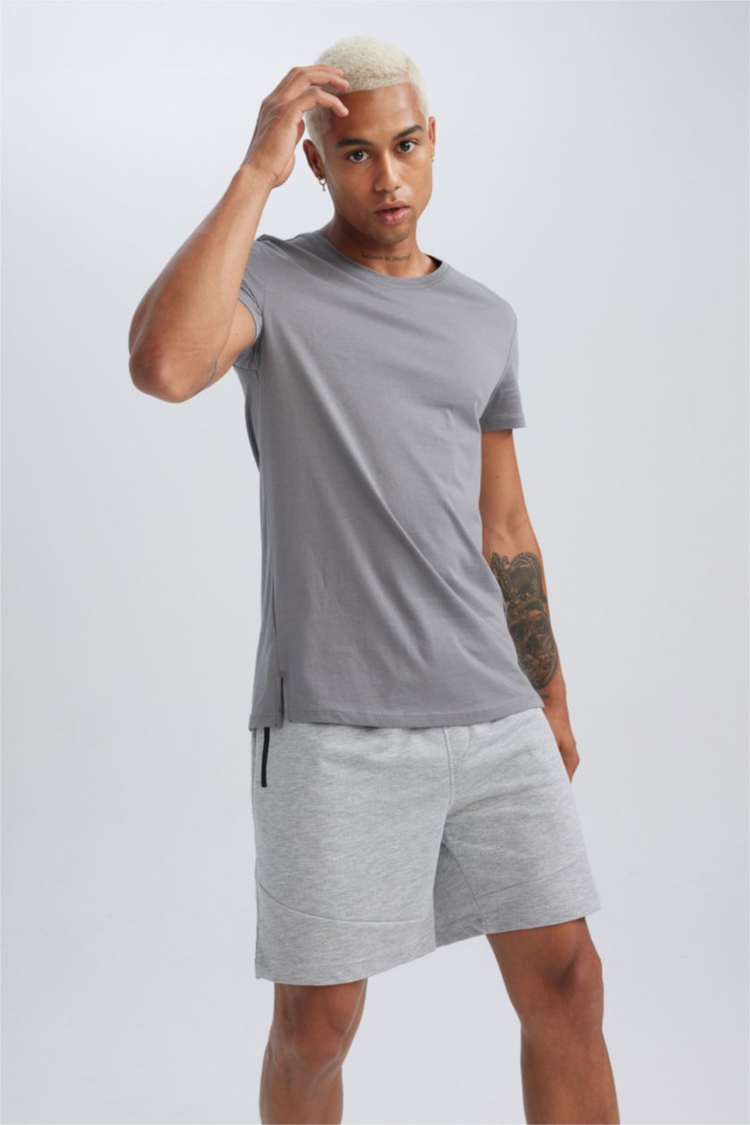MAN Grey Slim Fit Short Sleeve T-Shirt