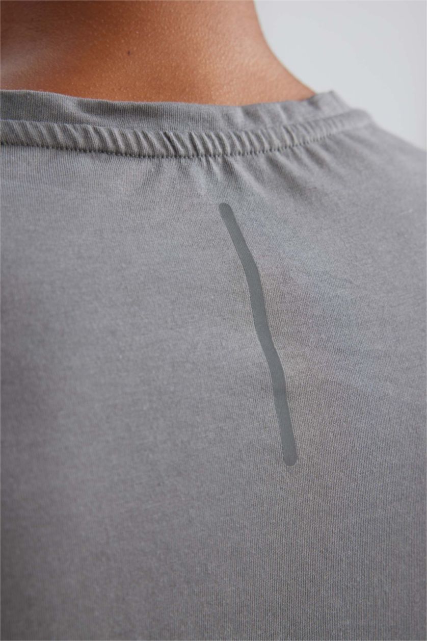 MAN Grey Slim Fit Short Sleeve T-Shirt