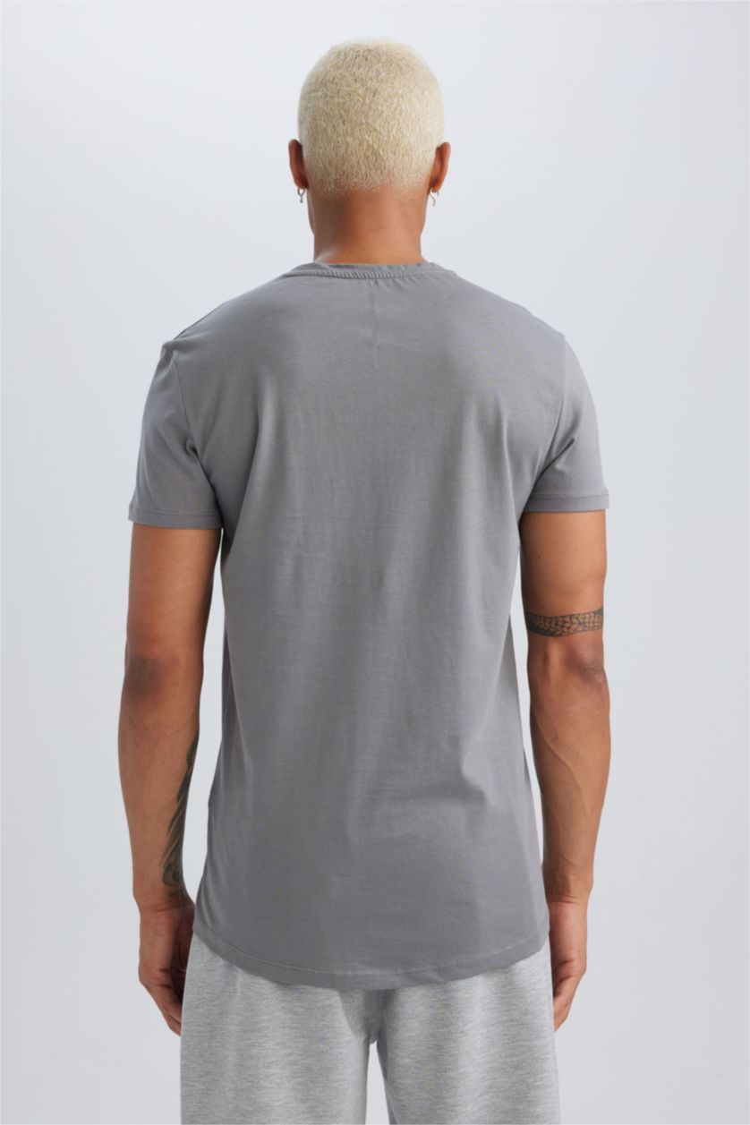 MAN Grey Slim Fit Short Sleeve T-Shirt