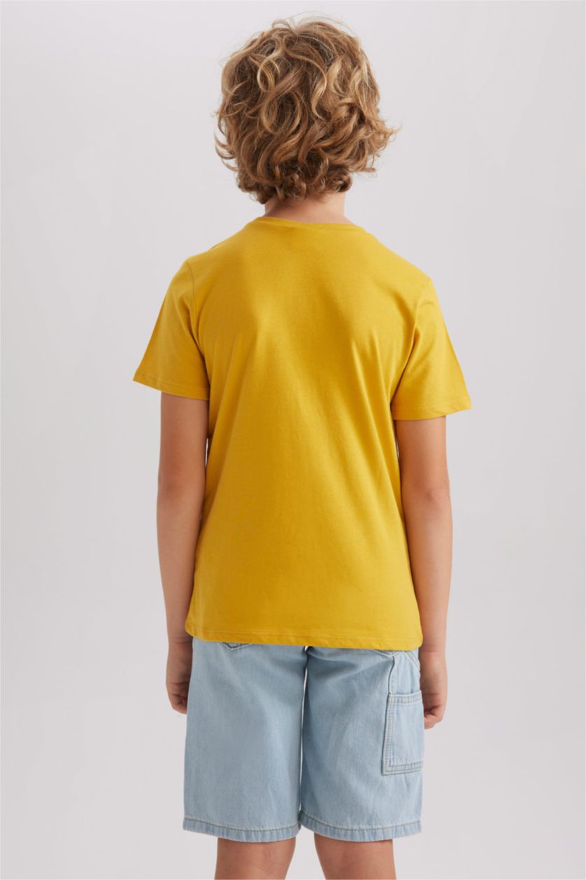 Young Boys - Teen Boys Yellow Boy Regular Fit Short Sleeve T-Shirt
