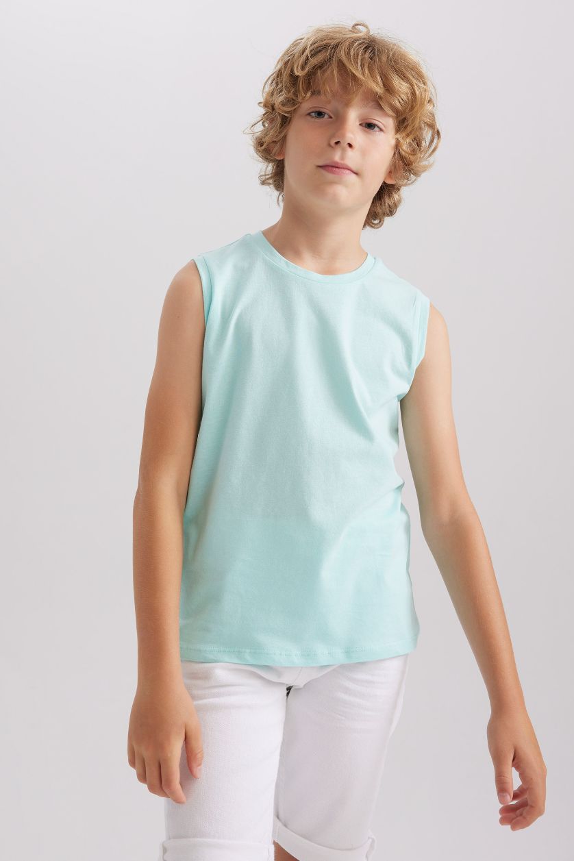 Boys & Teens Aqua Boy Regular Fit Tank Top