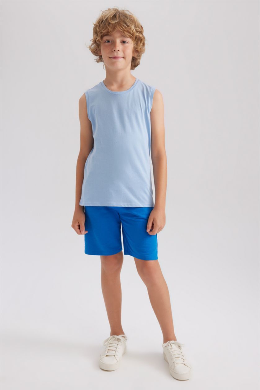 Young Boys - Teen Boys Blue Boy Regular Fit Tank Top