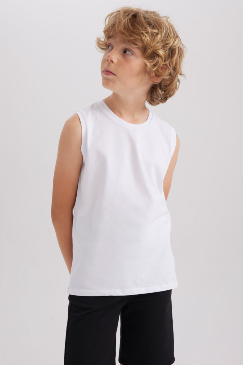 Young Boys - Teen Boys White Boy Regular Fit Tank Top