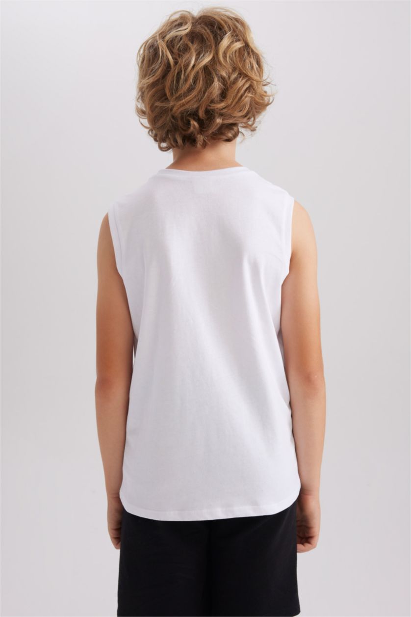 Young Boys - Teen Boys White Boy Regular Fit Tank Top