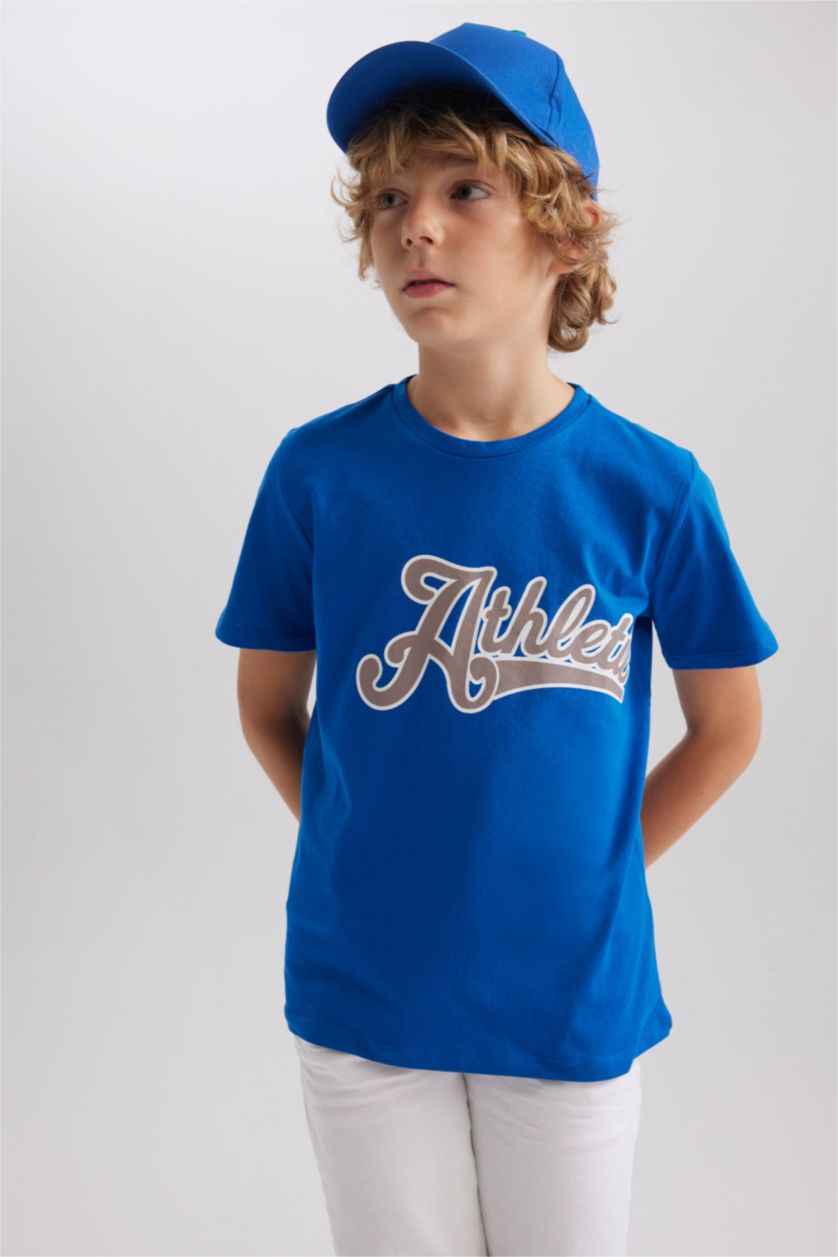 Erkek Çocuk - Genç Erkek Royal Regular Fit Kısa Kollu Tişört Erkek Çocuk