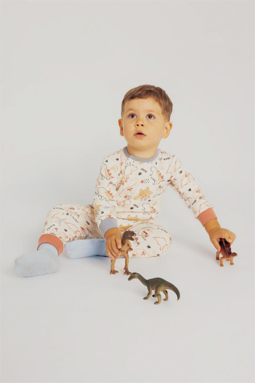 ХЛОПЧИК Бежевий Комбінезон довгий подıл для малюків хлопчиків