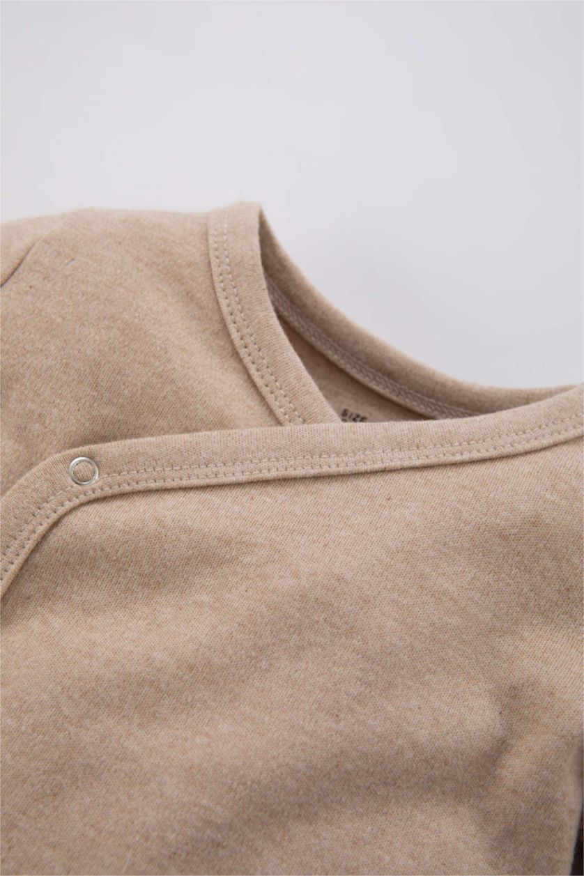 Малыши мальчики Бежевый меланж Комплект из 3-х вещей с длинным рукавом для малышей мальчиков